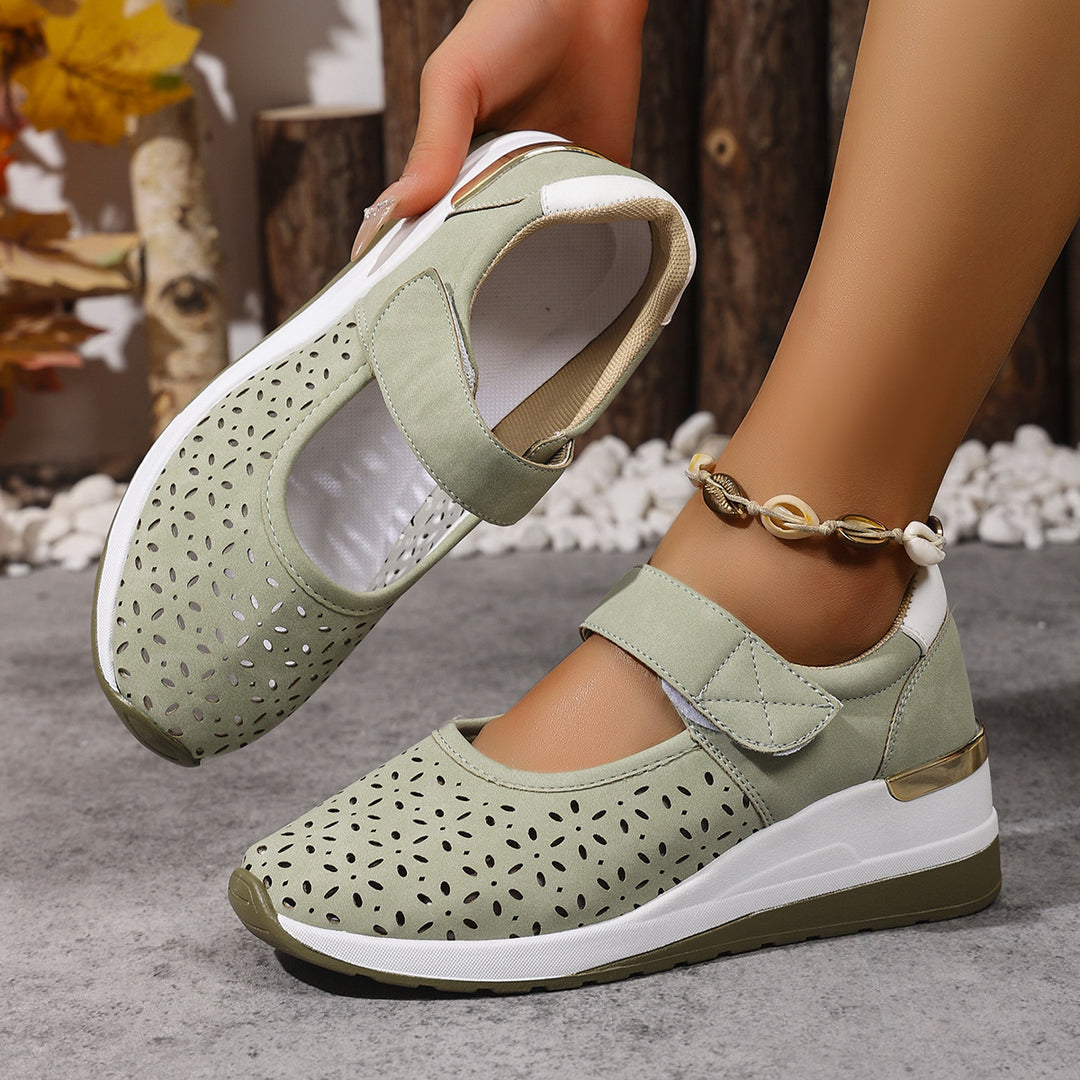 Damen Sportliche Ballerinas mit einzigartigem Lochmuster R&B