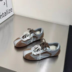 Damen modische Sneakers mit elegantem Sportdesign und hochwertigem Materialmix R&B