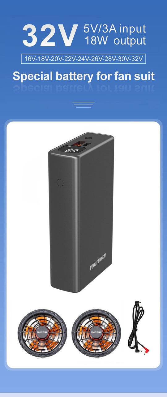 Unisex nan leichte kühlende Arbeitsweste mit integrierten Ventilatoren und externem Akku R&B