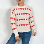 Damen Pullover mit Herzmotiv in lässiger Passform R&B