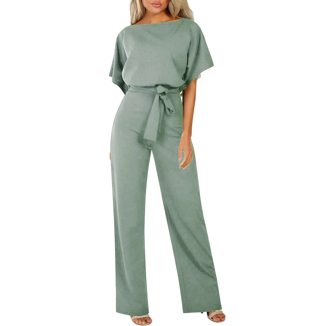 Damen elegantes Set bestehend aus fließender Bluse und weit geschnittenen Hosen R&B
