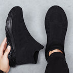Damen Sportliche Strick-Sneaker mit elastischem Obermaterial und atmungsaktiver Sohle