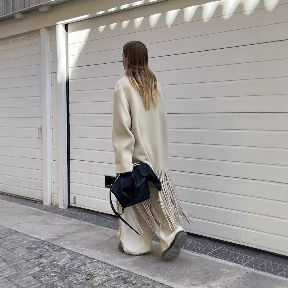 Damen Fransen-Blazer mit eleganter Passform und modernem Design R&B