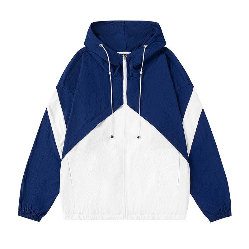 Herren sportliche Windjacke mit verstellbarem Kapuzensystem und reflektierenden Details R&B