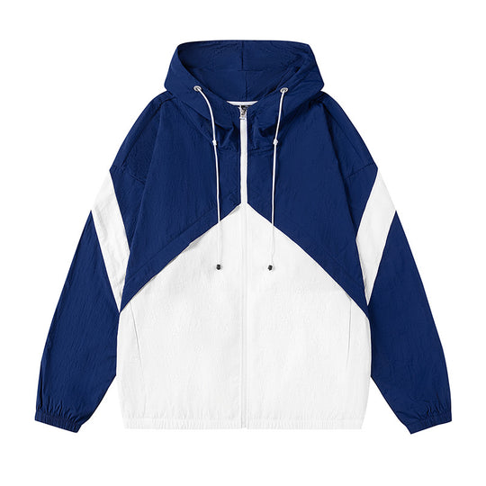 Herren sportliche Windjacke mit verstellbarem Kapuzensystem und reflektierenden Details R&B