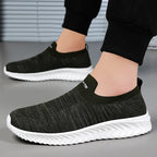 Damen Komfortable Sneaker mit elastischem Strickoberteil und rutschfester Sohle R&B