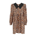Damen Leichtes Tiermuster Kleid R&B