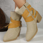 Vintage Dicke Absatzstiefel R&B