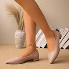 Damen Elegante und bequeme Ballerinas mit spitzem Zehenbereich R&B