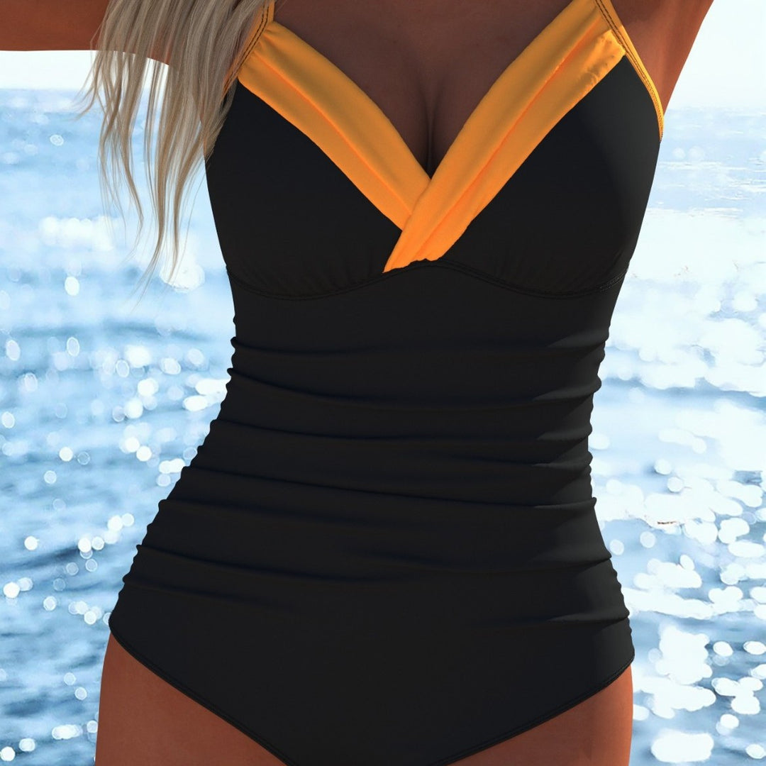 Damen Schwimmanzug mit raffiniertem Wickeldesign und komfortablem Schnitt R&B