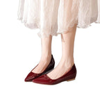 Damen elegante Ballerinas mit spitzem Zehenbereich R&B