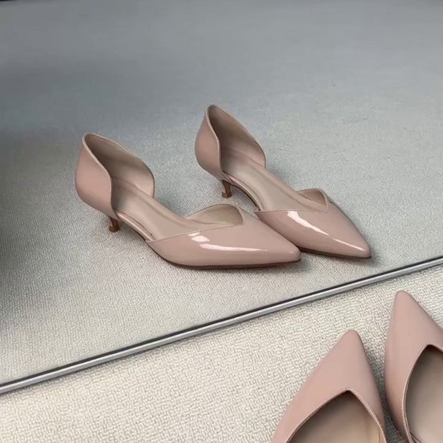 Damen elegante Pumps mit moderner Cut-Out-Optik R&B