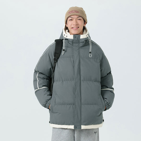 Herren modische Kapuzenjacke mit hochwertiger Füllung und funktionalen Taschen R&B