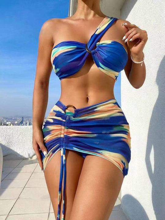 Damen Cropped Top und Minirock Set R&B