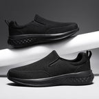 Damen Komfortable Slip-On Sneakers mit atmungsaktivem Strickoberteil