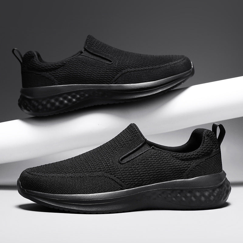 Damen Komfortable Slip-On Sneakers mit atmungsaktivem Strickoberteil