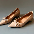 Damen elegante Pumps mit modischem Schleifenakzent und bequemer Passform R&B