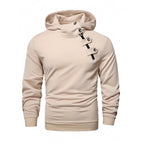 Herren Hoodie mit innovativem Kragen und praktischer Taschenlösung