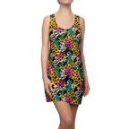 Damen Sommerkleid im kunterbunten Korallenmuster R&B