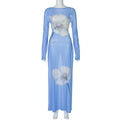Damen Maxikleid mit floralen Mustern R&B