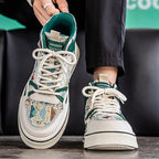 Damen Sportliche High-Top Sneakers mit atmungsaktivem Obermaterial und dämpfender Sohle R&B