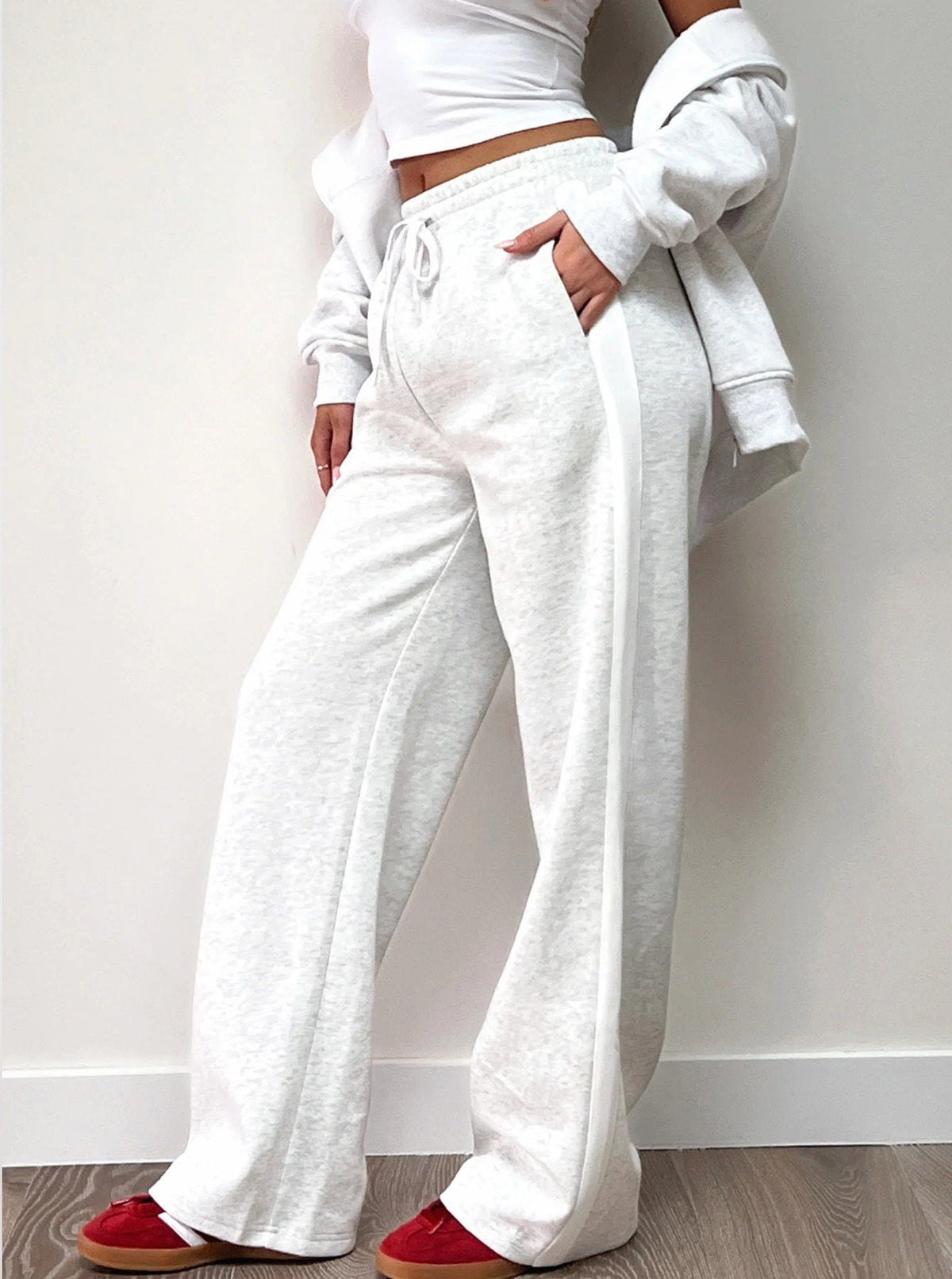 Damen Lässige Freizeithose mit seitlichen Streifen