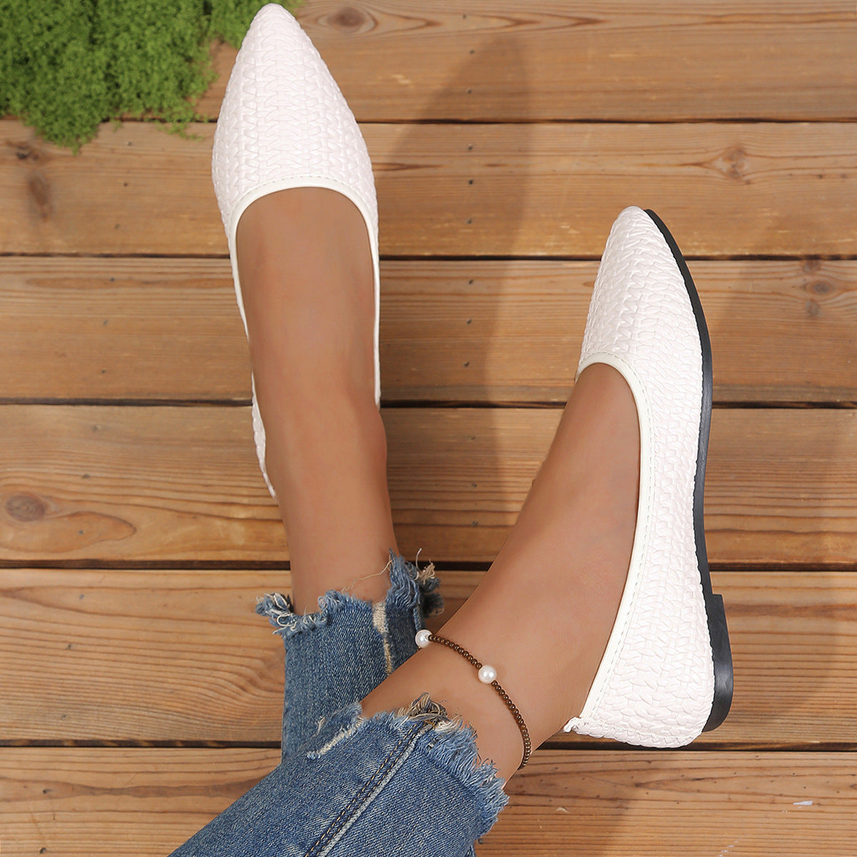Damen Slip-On Ballerinas mit atmungsaktivem Netzdesign R&B