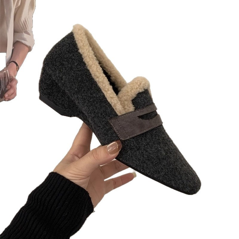 Damen Mokassins mit flauschiger Innensohle und modischem Design R&B