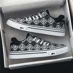 Damen Sportliche Sneakers mit modernem Muster und rutschfester Sohle R&B