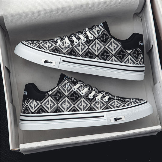 Damen Sportliche Sneakers mit modernem Muster und rutschfester Sohle R&B