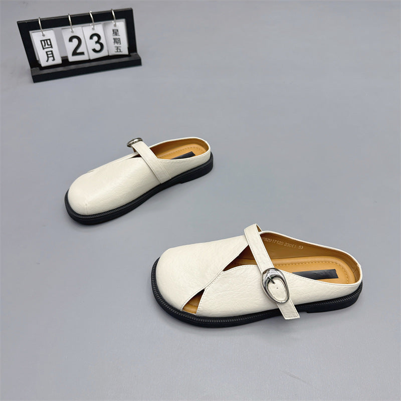Damen bequeme Mokassins mit dekorativem Riemchen und ergonomischer Sohle R&B