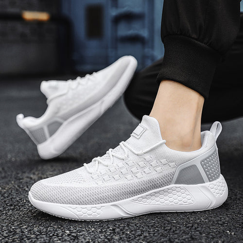Damen Sportliche Leichtathletik Sneaker mit atmungsaktiver Struktur und dämpfender Sohle R&B
