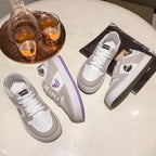 Damen Mode Sneakers mit stylischem Blätter-Design und komfortabler Sohle R&B