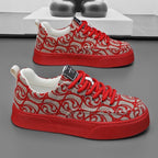 Damen Modische Sneaker mit einzigartigem grafischen Muster und rutschfester Sohle