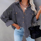 Damen Utility-Jacke mit detailreicher Knopf- und Taschenverarbeitung R&B