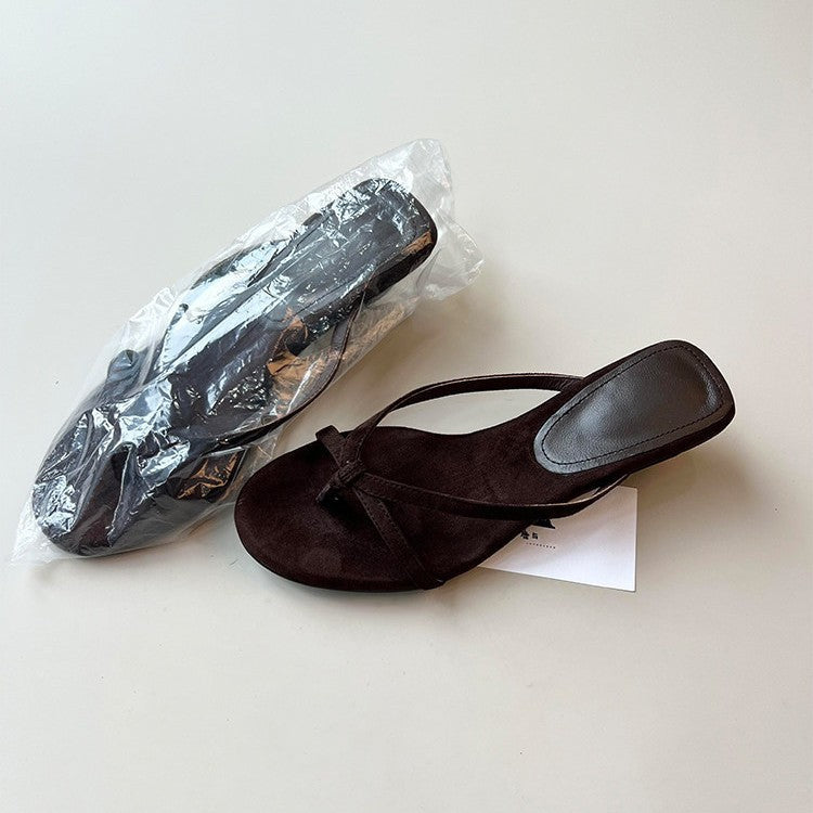 Damen modische Zehentrenner mit elegantem Riemchendesign R&B