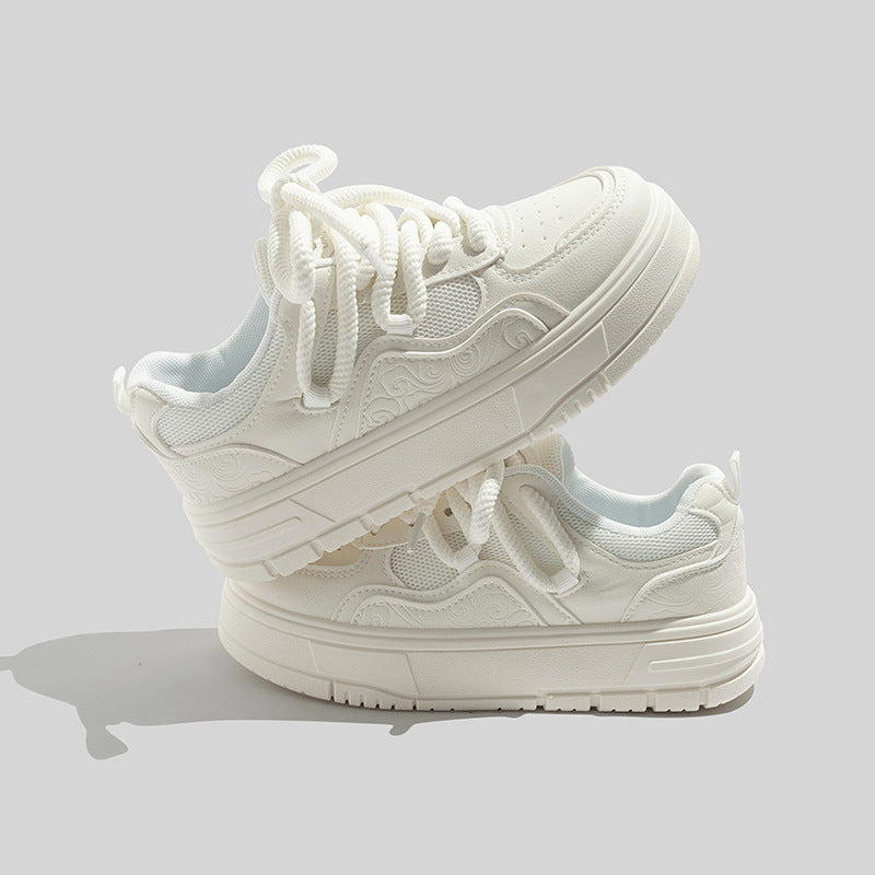 Damen Sportliche Sneakers mit detaillierter Struktur und atmungsaktiver Oberflächenstruktur R&B