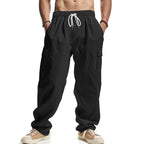 Herren lockere Cargohose mit elastischem Bund und praktischen Seitentaschen R&B