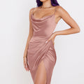 Damen Abendkleid mit Drapierung R&B