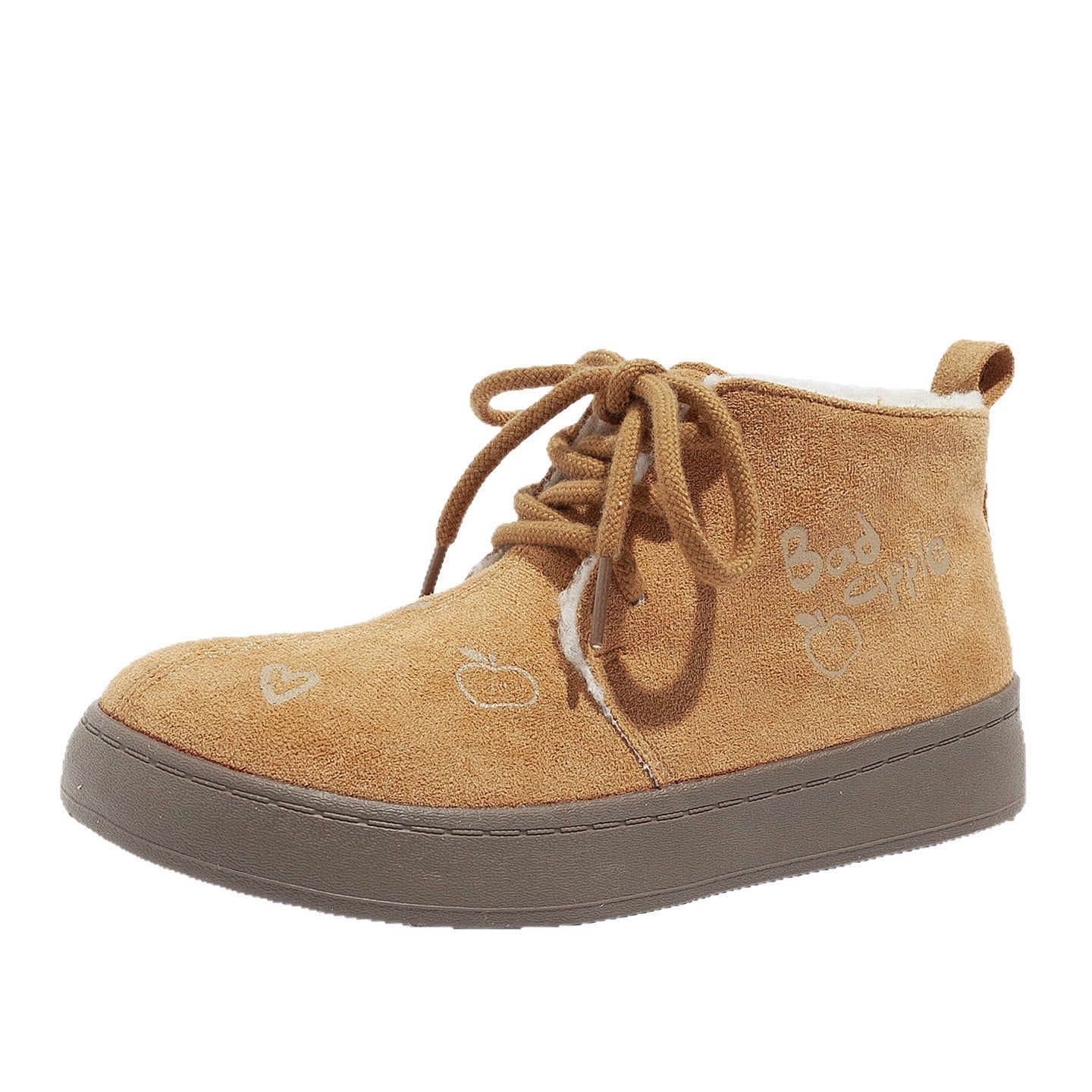 Damen Bequeme Winterstiefel mit Innenfutter und lässigem Schriftzug