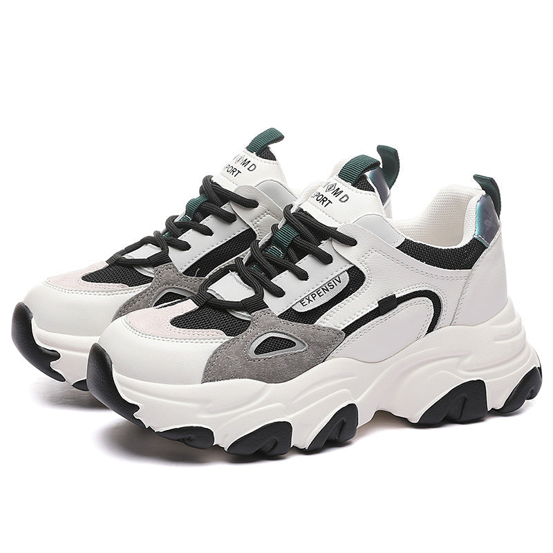 Damen Sportliche Chunky Sneakers mit atmungsaktiver Mesh-Oberfläche und rutschfester Sohle R&B