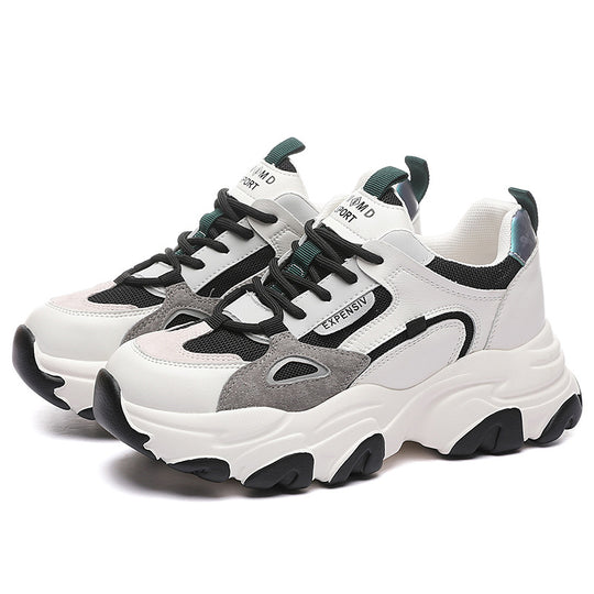 Damen Sportliche Chunky Sneakers mit atmungsaktiver Mesh-Oberfläche und rutschfester Sohle R&B
