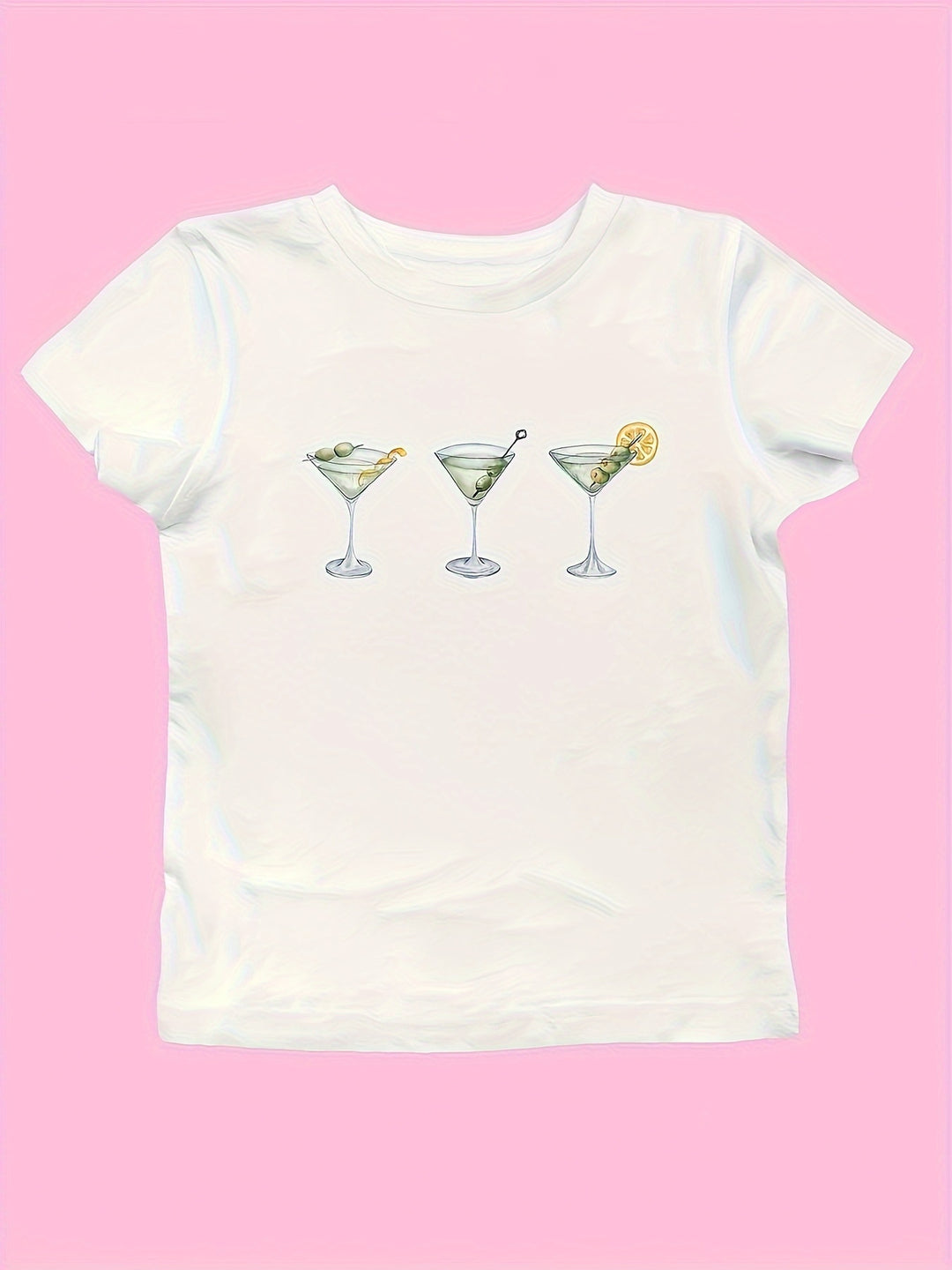 Damen Crop-T-Shirt mit animalistischem Lippenmotiv und auffälligem Schriftzug R&B