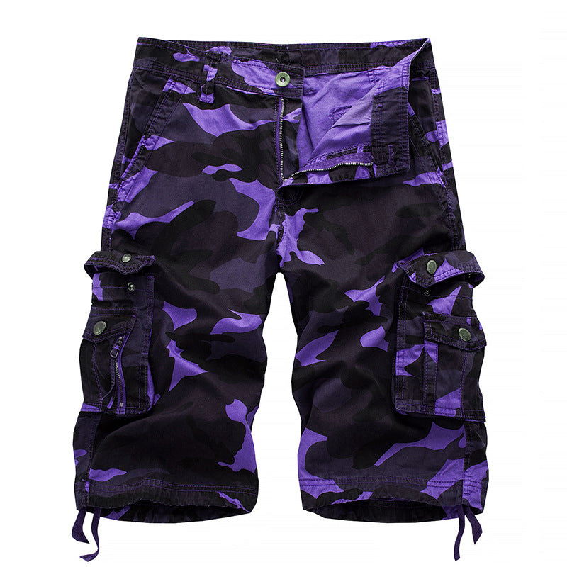 Herren taktische Cargoshorts mit multifunktionalen Taschen und verstellbarem Kordelzug