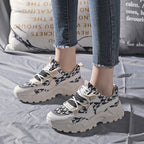 Damen Chunky Sneakers mit modischem Karomuster und komfortabler Dämpfung R&B