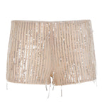 Damen glamouröse Pailletten-Shorts R&B