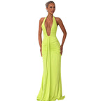 Damen Elegantes Wickelkleid mit tiefem V-Ausschnitt und raffinierten Drapierungen R&B