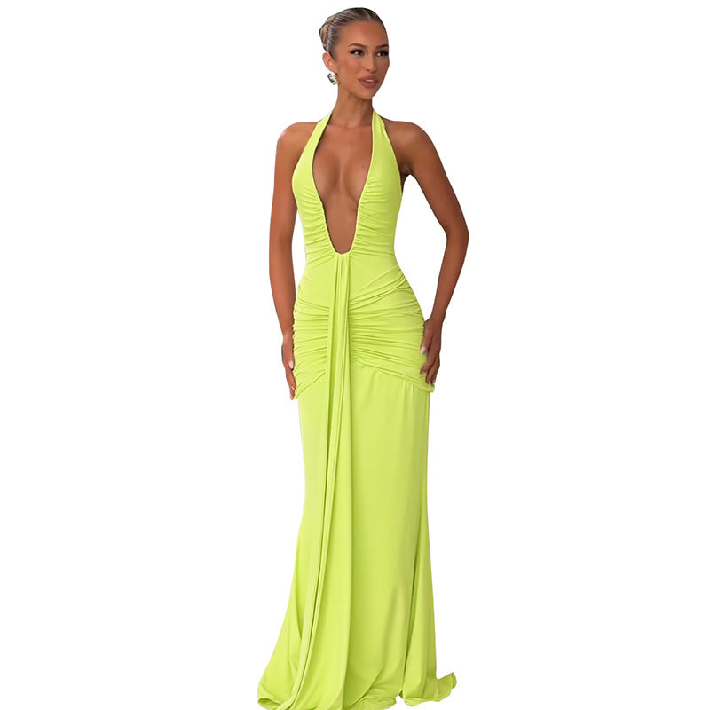 Damen Elegantes Wickelkleid mit tiefem V-Ausschnitt und raffinierten Drapierungen R&B