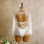 Damen Transparente Badekleid R&B