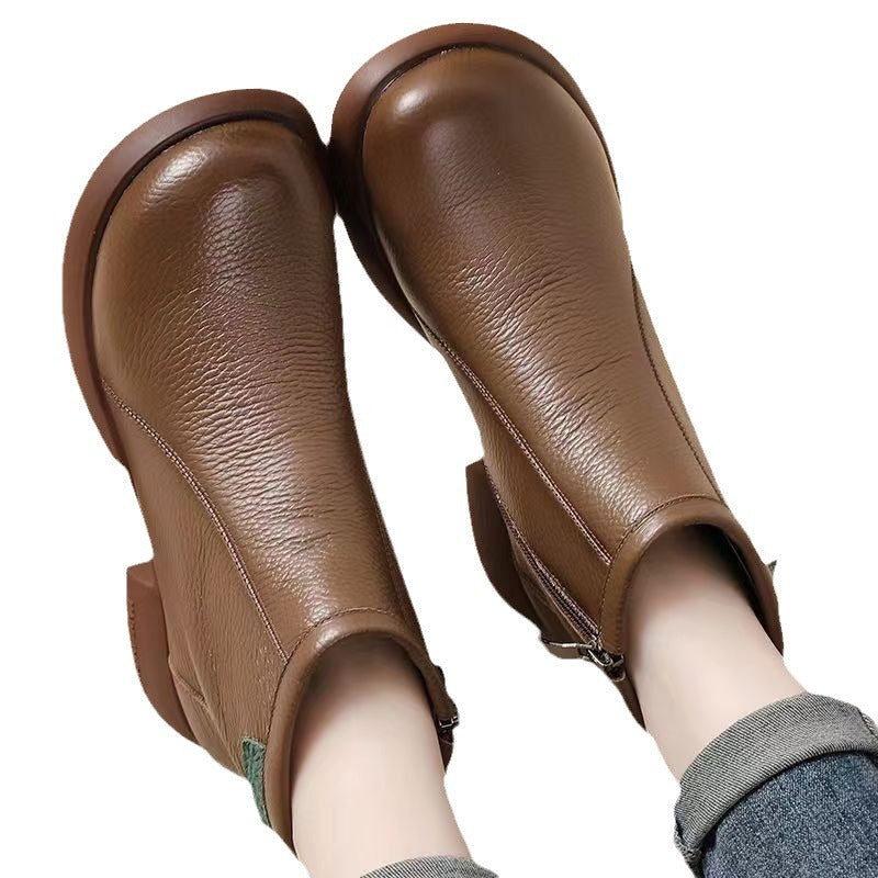 Damen Elegante und komfortable Ankle Boots mit praktischem Reißverschluss und trendigem Design
